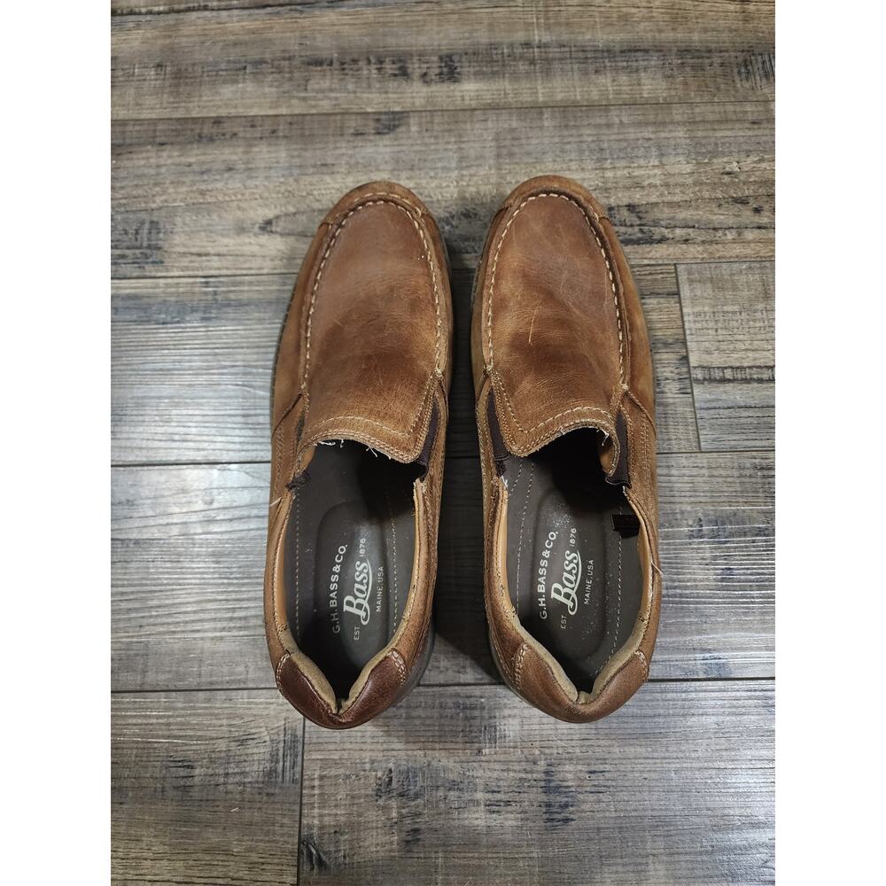 Bass shoes Darren Mens Size 9.5 Brown loafers b4
